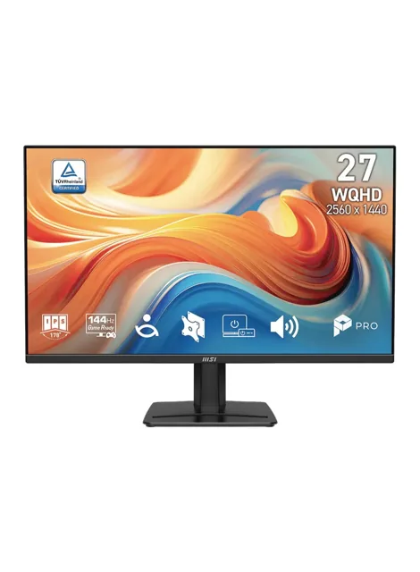 MSI Pro MP275Q Business Productivity Monitors, 27" WQHD IPS Display, 100Hz Refresh Rate, 1ms (MPRT) Response Time, Adaptive Sync Technology, 2x 2W Speakers, 1.07B Display Color, Black | 9S6-3PC3CM-034 price comparison Qatar – cheapest at Microless