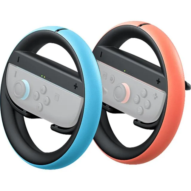 Nintendo Joy-Con 2 Wheel (Set of 2) for Nintendo Joy-Con 2, Light Blue/Light Red, Blue price comparison in Qatar