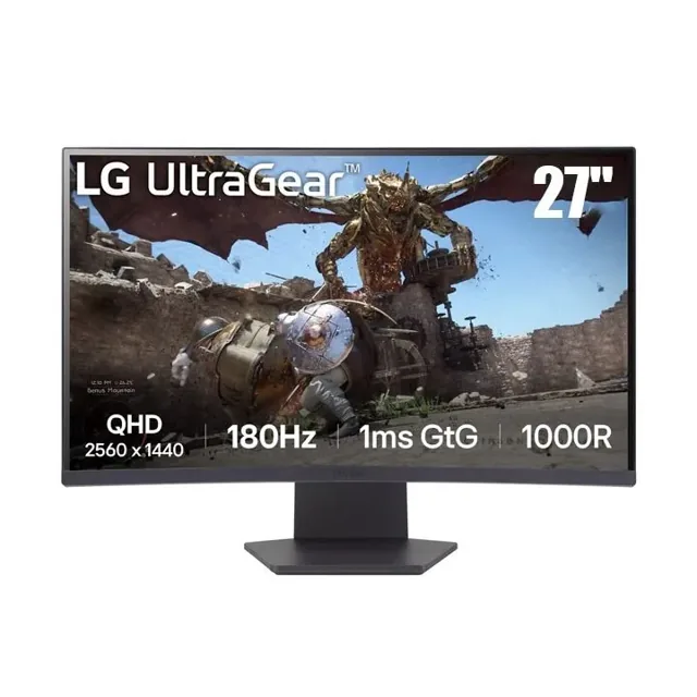 LG 27 UltraGear 1000R curved gaming monitor, QHD, 1ms (GtG, 180Hz, 2024) | 27GS60QC-B price comparison Qatar – cheapest at Noon