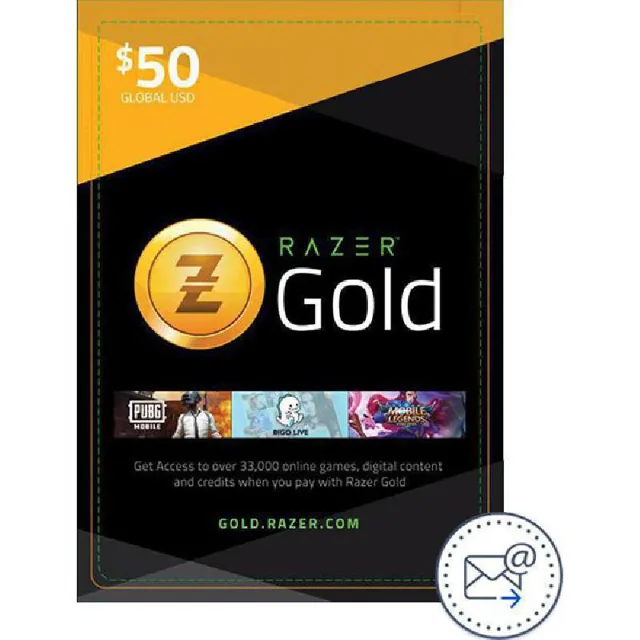 Razer Gold 50$ E-Voucher (Delivery by eMail), Digital Code (KSA) product image