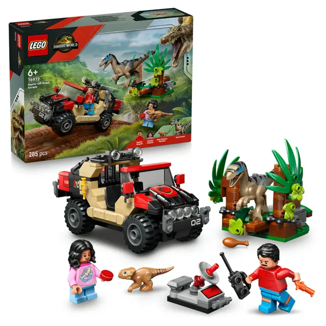 LEGO-Jurassic World76972 Raptor Off-Road Escape price comparison Qatar – cheapest at Kiddy Zone