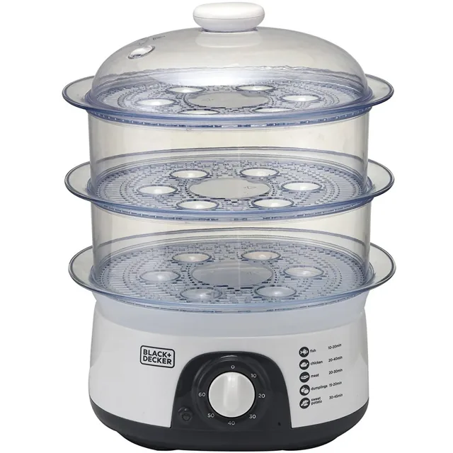Black+Decker 10L Food Steamer, 775W, HS6000B5 price comparison Qatar – cheapest at Lulu Hypermarket