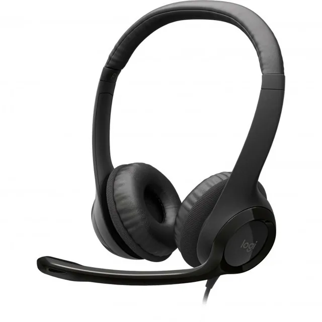 Logitech H390 On-Ear Headphones, Wired, USB-C, Rotating Microphone, Black price comparison Qatar – cheapest at Jarir Bookstore