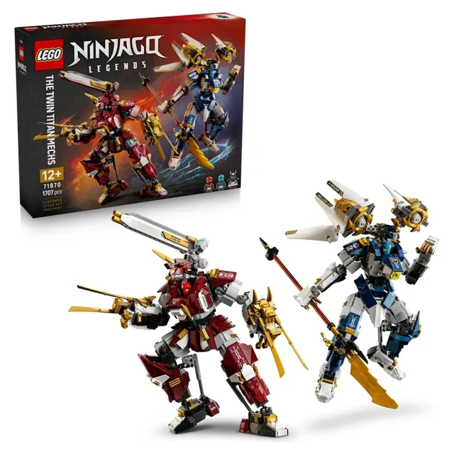 LEGO Ninjago The Twin Titan Mechs 71870 (1707 Pieces) price comparison Qatar – cheapest at Hala Mama