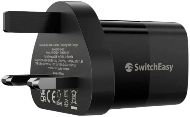 SwitchEasy PowerBuddy GaN Charger / With 2 Type-C & 1 USB Ports / 67W Power price comparison Qatar – cheapest at Nology Store