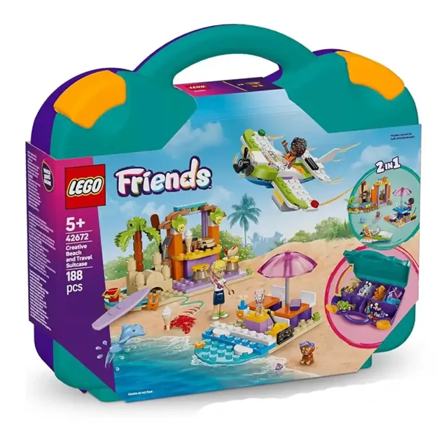 Lego Friends Creative Beach and Travel Suitcase 42672 price comparison Qatar – cheapest at Yalla Toys