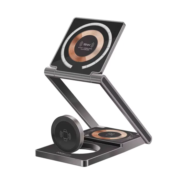 Promate 3in1 Wireless Charging Station price comparison Qatar – cheapest at Carrefour Qatar