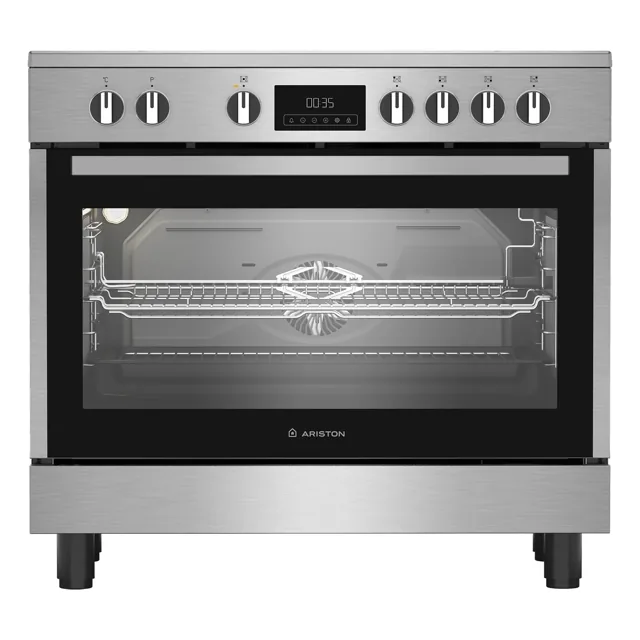 Ariston Vitro Ceramic Electric Cooking Range, 90x60cm, Inox, ARR9EV8 price comparison Qatar – cheapest at Lulu Hypermarket