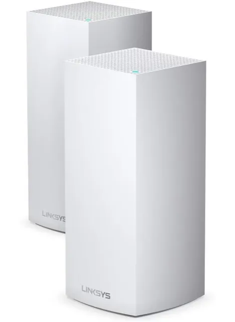 Linksys MX10600 Velop Tri-Band Whole Home Mesh WiFi 6 System (AX5300 Router/Extender for Seamless Coverage of up to 6,000 sq ft / 525 sqm and 4x Faster Speed 50+ devices, 2-Pack, White) price comparison Qatar – cheapest at Noon