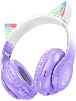 Hoco W42 Cat Ears Bt Headphones Purple Grape, Purple product image