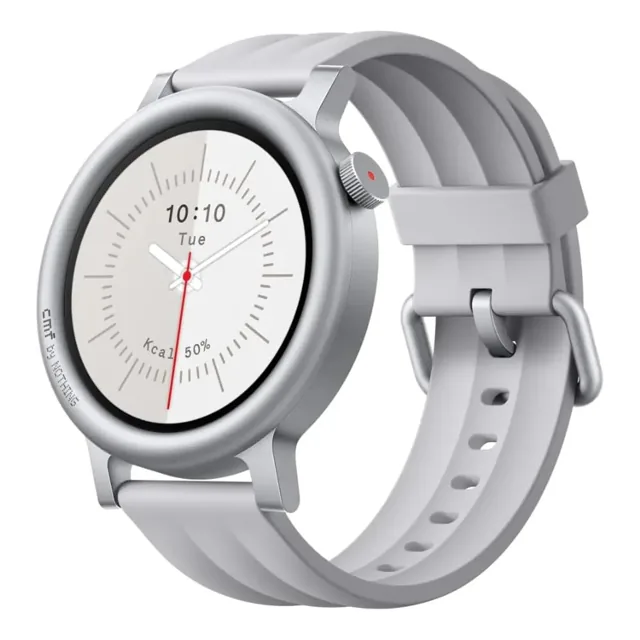 CMF Watch 3 Pro Smartwatch, 1.43 inches AMOLED Display, Metal Body with Light Grey Silicon Strap price comparison Qatar – cheapest at Lulu Hypermarket