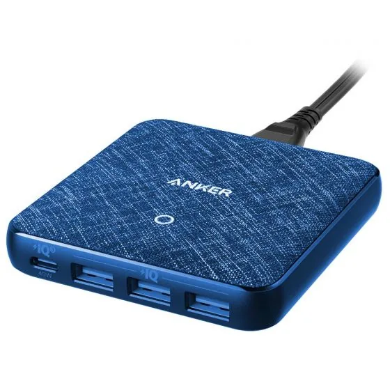 Anker PowerPort Atom III Slim Charger - Blue Color, 65 Watts product image