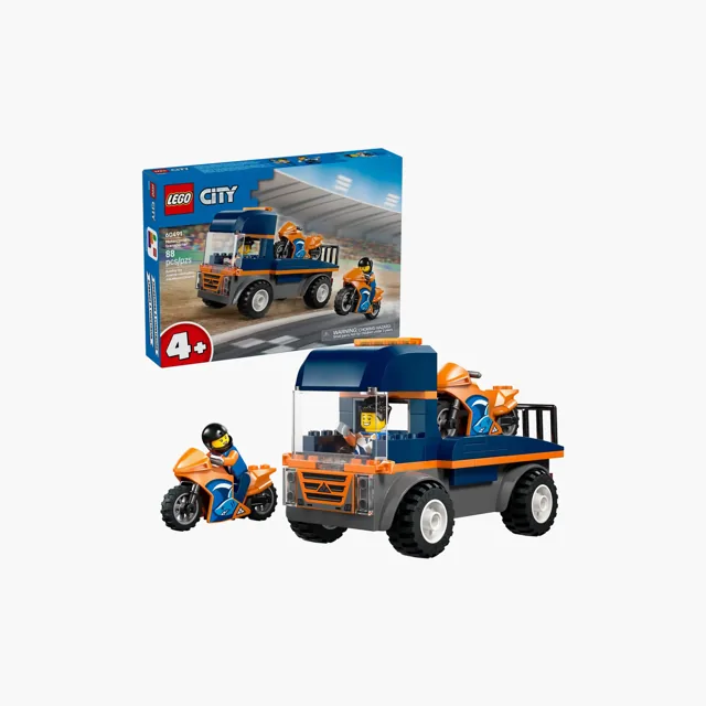 Lego City 60491 Motorcycle Transporter 88Pcs price comparison Qatar – cheapest at Hala Mama