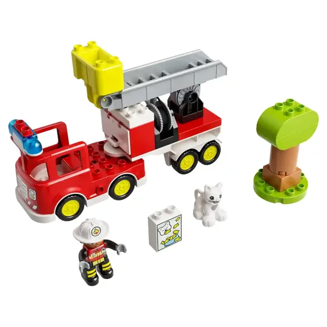 Lego Duplo Town Fire Truck 10969 Building Toy Set with 21pcs price comparison Qatar – cheapest at Yalla Toys