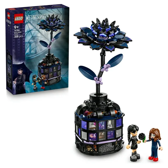 LEGO® Wednesday Black Dahlia Flower-76784, Black price comparison in Qatar