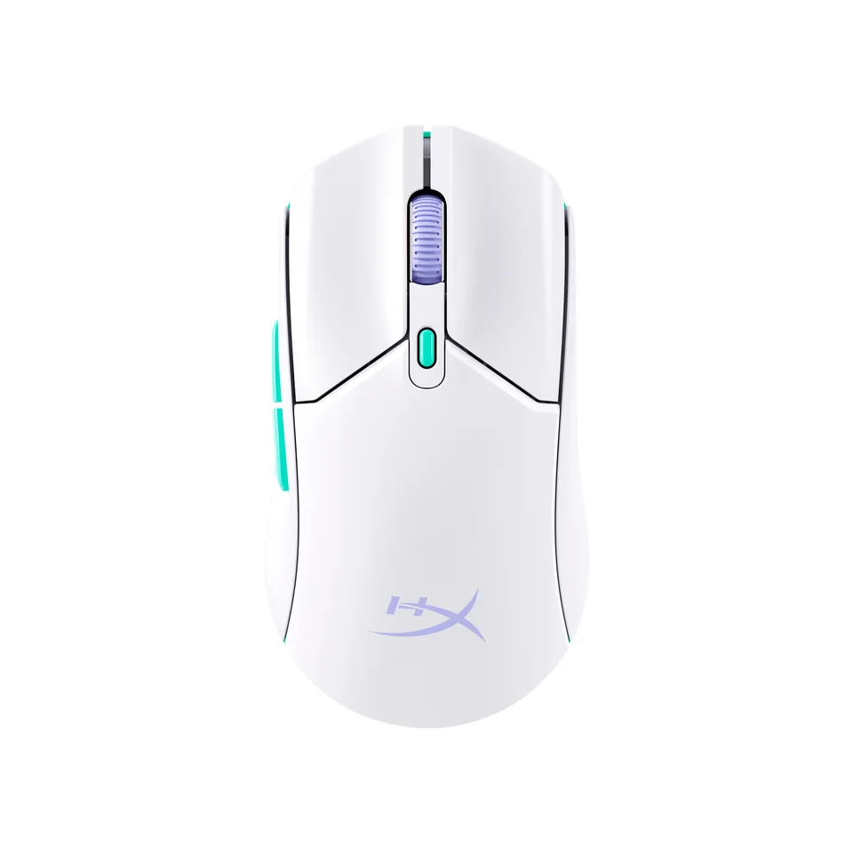 HyperX Pulsefire Haste 2 Core Wls - Gaming Mouse (Wht/Grn/Pur) product image